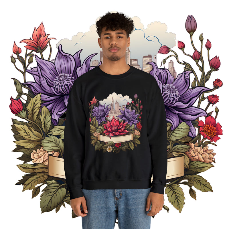 GardenGlam Bloom Bliss Unisex Heavy Blend™ Crewneck Sweatshirt