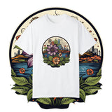 TimelessTropic Bloom Comfort Oversized Unisex Garment-Dyed T-shirt