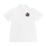 VintageVerve Floral Fusion Men's Sport Polo Shirt