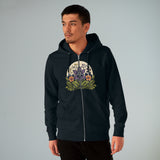 HarvestHaven Vintage Petal Men's Cultivator Zip Hoodie