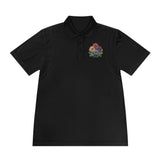 VintageVerve Floral Fusion Men's Sport Polo Shirt