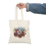 MeadowMajesty Floral Natural Tote Bag