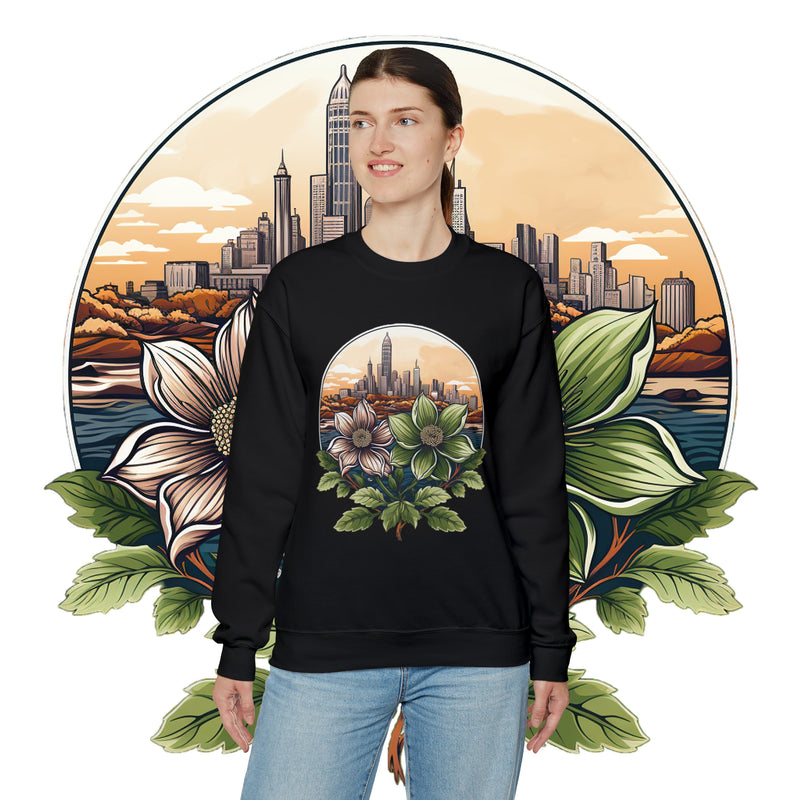 BlossomBreeze Cozy Elegance Unisex Heavy Blend™ Crewneck Sweatshirt