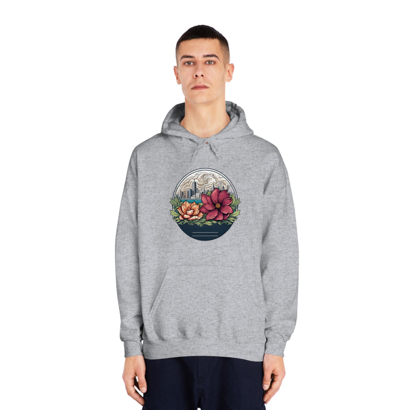 RetroBloom Blossom Unisex DryBlend® Hooded Sweatshirt