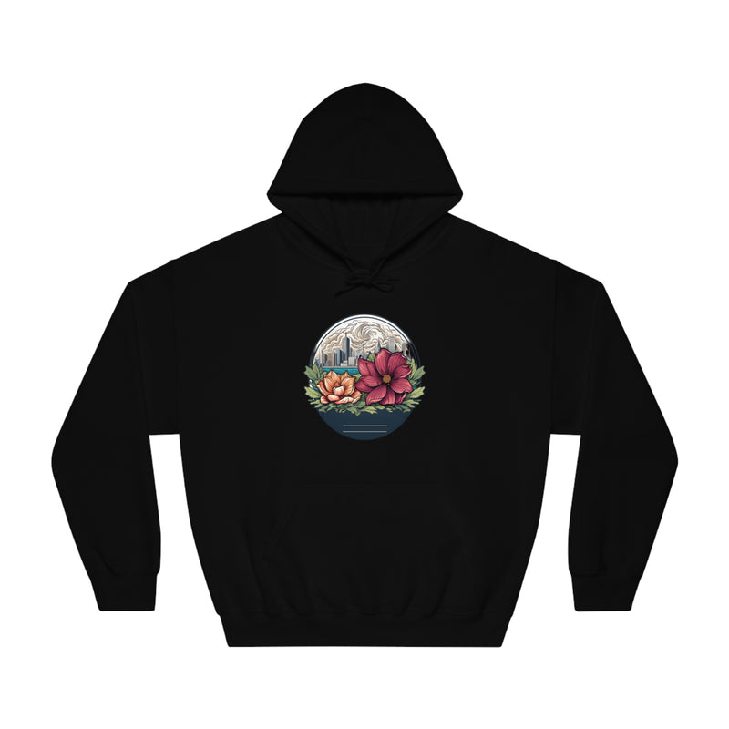 RetroBloom Blossom Unisex DryBlend® Hooded Sweatshirt