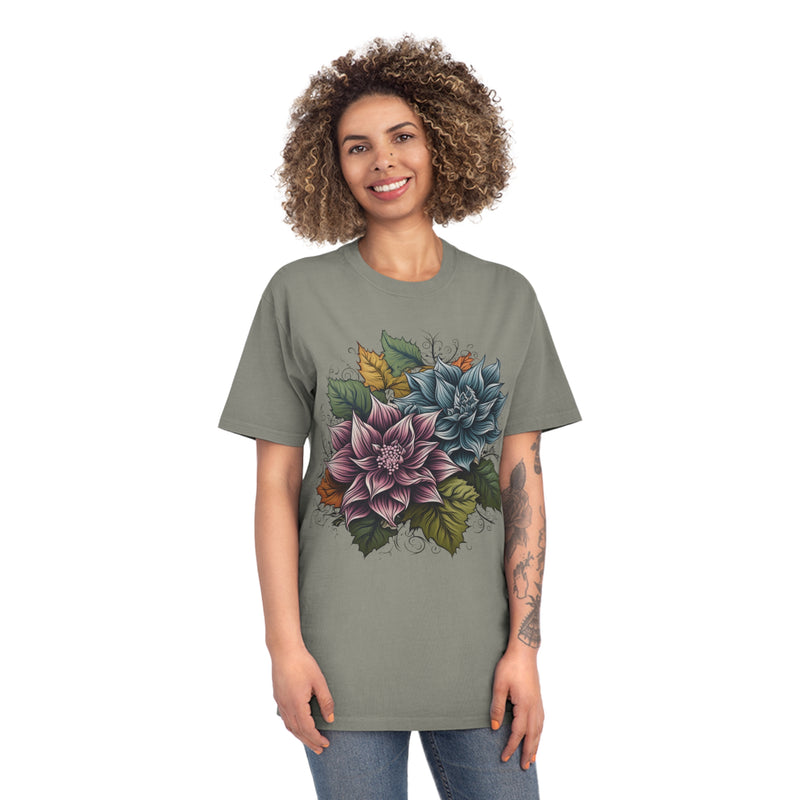 PetalPatina Faded Bloom Oversized Unisex Faded Shirt