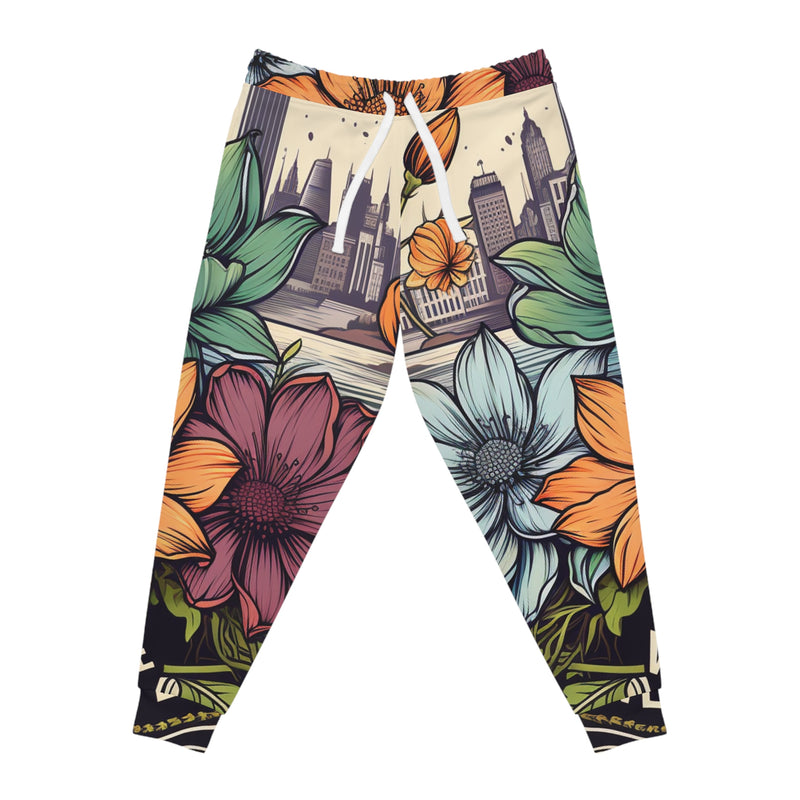 BloomsInMotion Petal Power Athletic Joggers (AOP)