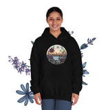 VintageVerdure Floral Blend Unisex DryBlend® Hooded Sweatshirt