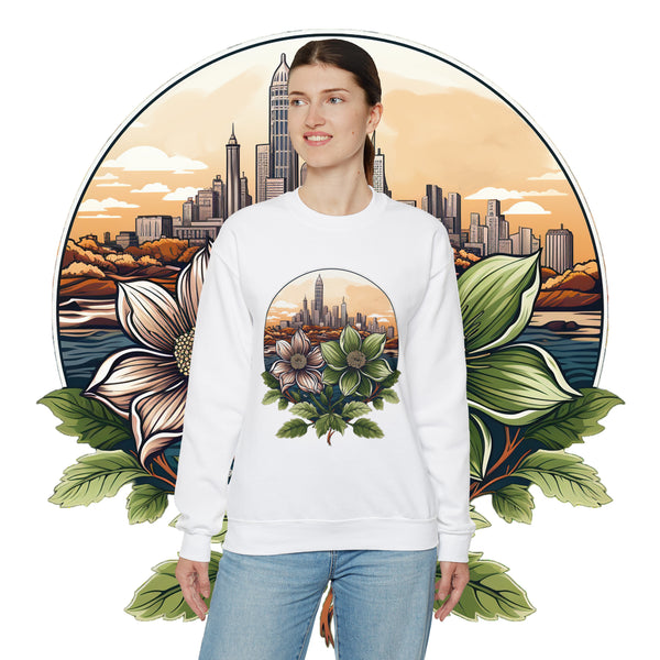 BlossomBreeze Cozy Elegance Unisex Heavy Blend™ Crewneck Sweatshirt