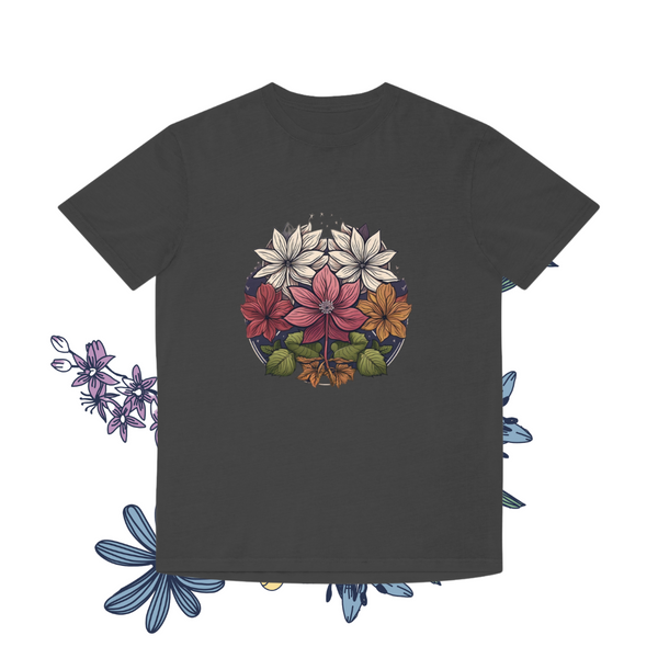 VintageVignettes Floral Faded Comfort: Oversized Unisex Faded Shirt