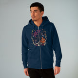 Vintage Floral Sanctuary Men's Cultivator Zip Hoodie