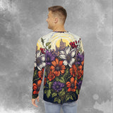 MosaicMeadow Floral Mastery Men's Long Sleeve Shirt (AOP)