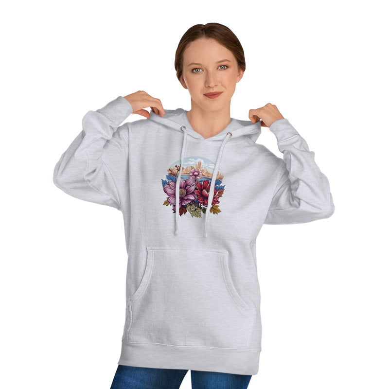 NostalgicNectar Vintage Petals Unisex Hooded Sweatshirt