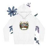 FloralFiesta Cozy Couture Women's Zip Hoodie