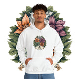 Royal Stylish Floral Symphony Unisex Heavy Blend™ Hooded Sweatshirt