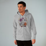 Vintage Floral Sanctuary Men's Cultivator Zip Hoodie