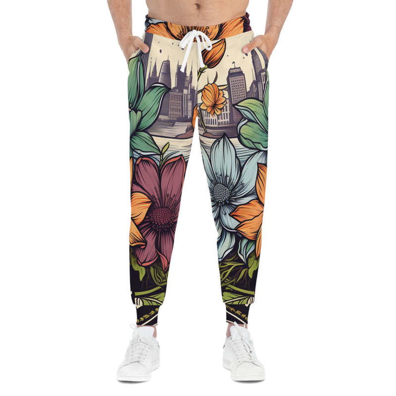 BloomsInMotion Petal Power Athletic Joggers (AOP)