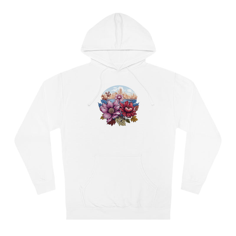 NostalgicNectar Vintage Petals Unisex Hooded Sweatshirt