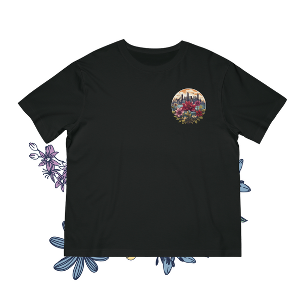 TranquilTinge Vintage Blossom Oversized Unisex Fuser T-shirt