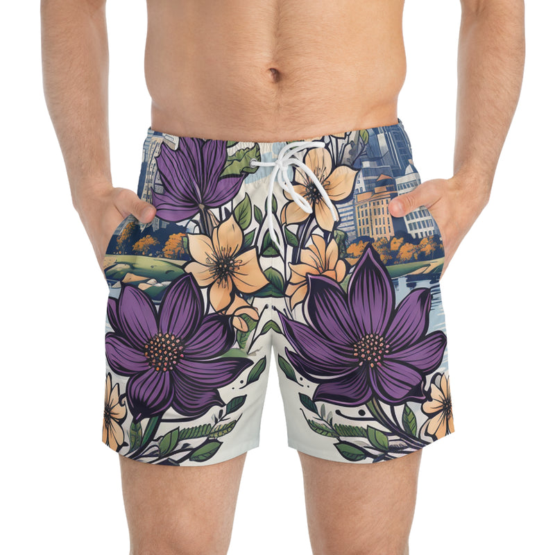 NostalgicNectar Elegance Swim Trunks (AOP)