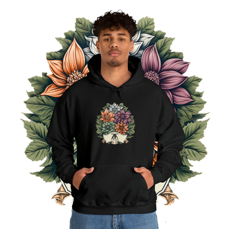 Royal Stylish Floral Symphony Unisex Heavy Blend™ Hooded Sweatshirt