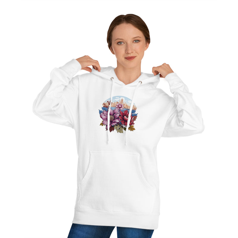 NostalgicNectar Vintage Petals Unisex Hooded Sweatshirt