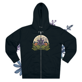 HarvestHaven Vintage Petal Men's Cultivator Zip Hoodie