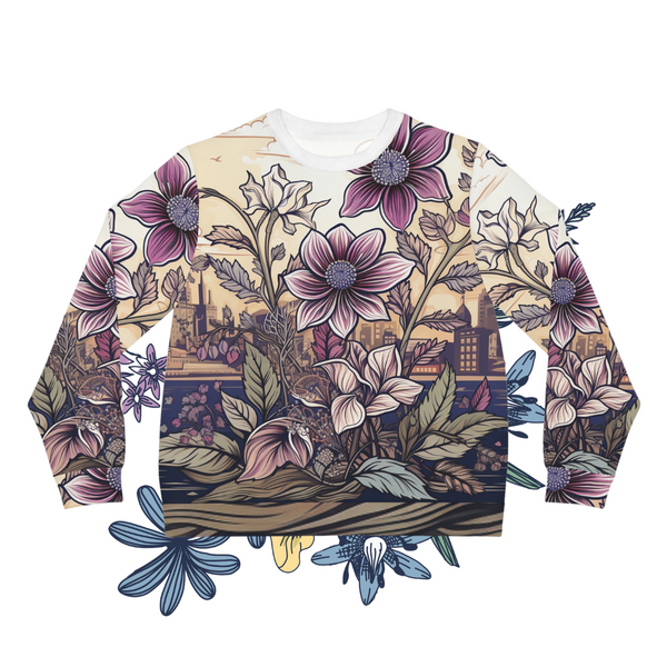 VintageFlora Chic Lightweight Sweatshirt (AOP)