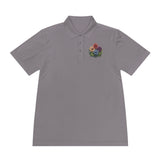 VintageVerve Floral Fusion Men's Sport Polo Shirt