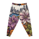 GardenGlide Elegance in Bloom Athletic Joggers (AOP)