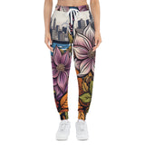 GardenGlide Elegance in Bloom Athletic Joggers (AOP)