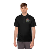 VintageVerve Floral Fusion Men's Sport Polo Shirt