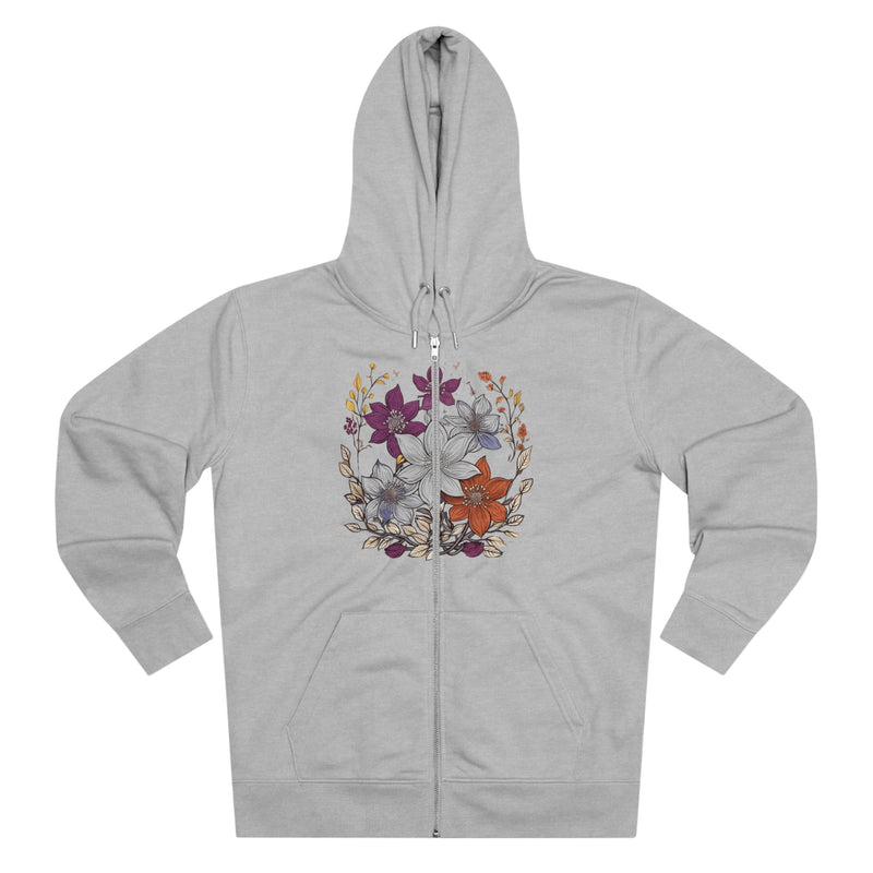 Vintage Floral Sanctuary Men's Cultivator Zip Hoodie