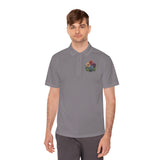 VintageVerve Floral Fusion Men's Sport Polo Shirt